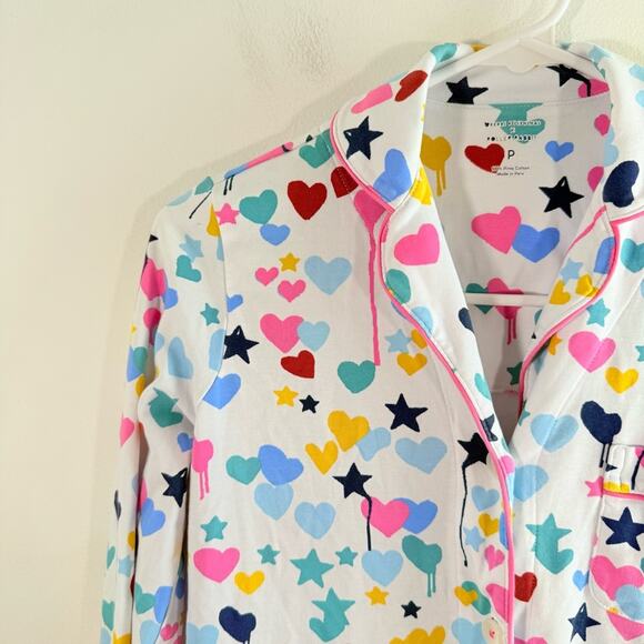 Roller Rabbit Kerri Rosenthal Starry Starry Night Long Sleeve Pajama Top Petite - Picture 8 of 10